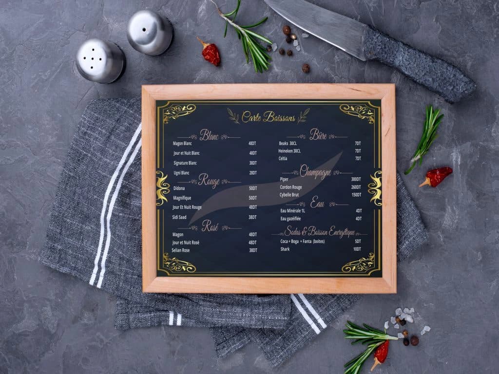 Menu Mockup 1 by Mohamed Aziz Manaa