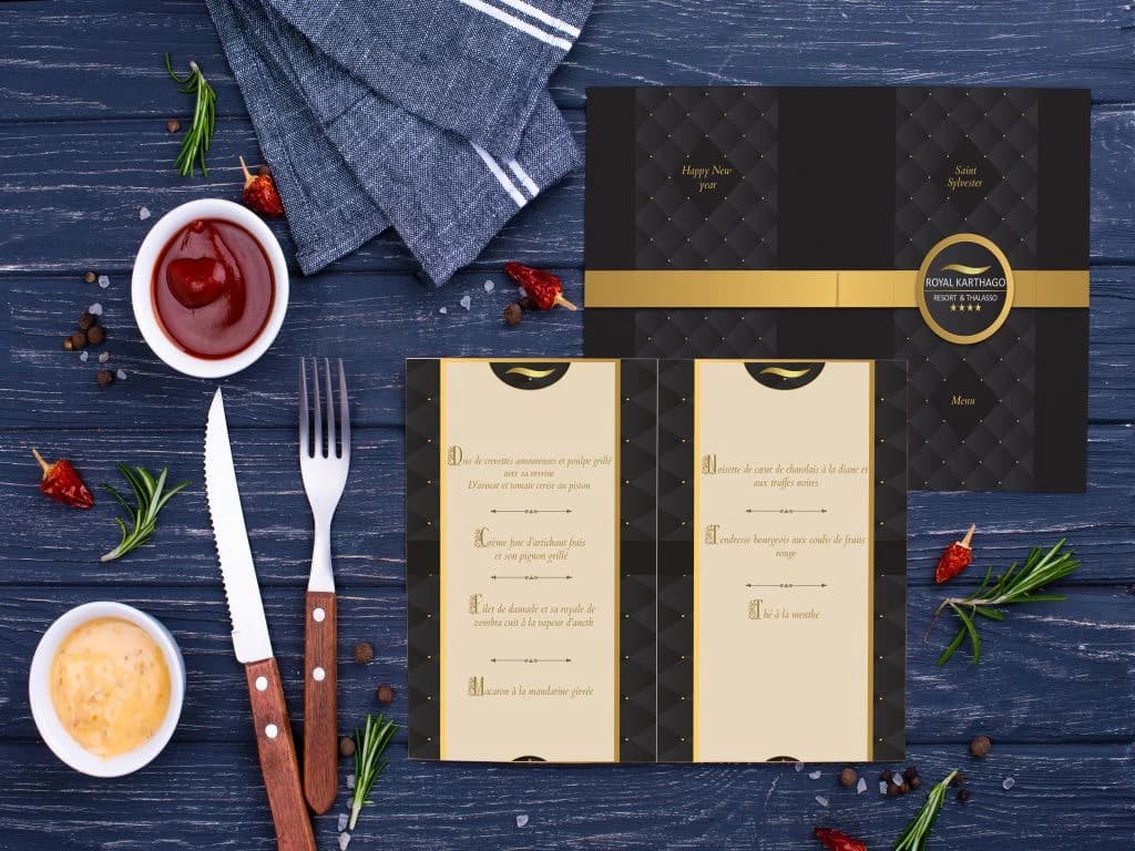 Menu Mockup 2 by Mohamed Aziz Manaa