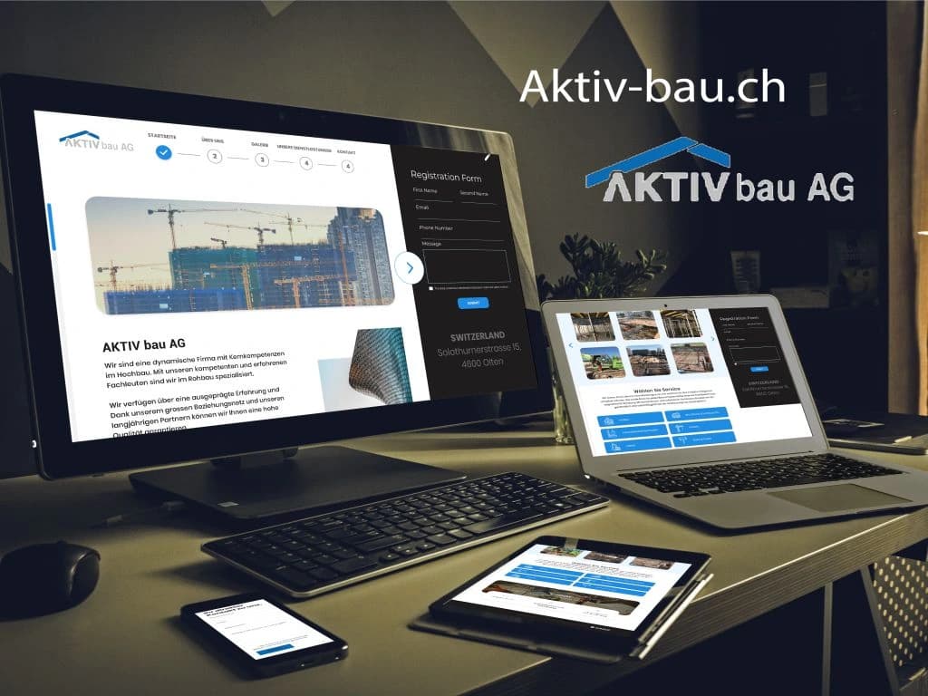 Mockup Aktivbau by Mohamed Aziz Manaa